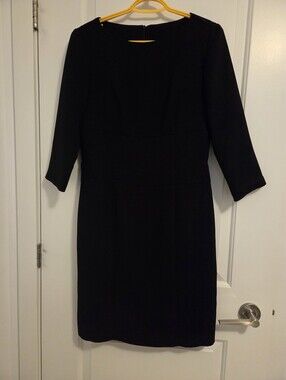 Classic Black Sheath Dress - Women's Professional Dress - Size 6